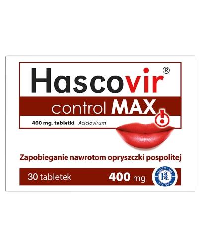 Hascovir control MAX, 400 mg, tabletki, 30 sztuk